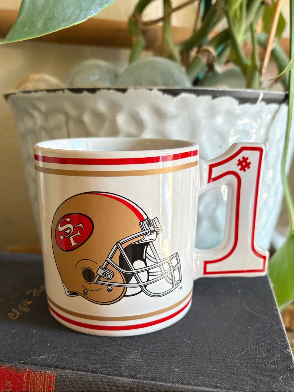 Vintage Russ San Francisco 49ers NFL Painted Ceramic Coffee Mug Collectible